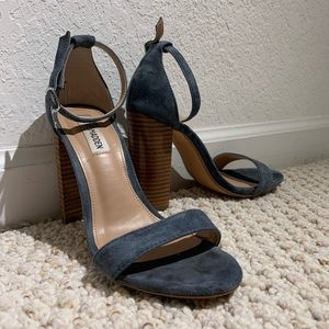 Steve Madden Suede Ankle Strap Heels- Size 7.5